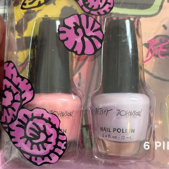 Betsey Johnson Vibrant Nail Polish Set - 6 Colors - Picture 2 of 5